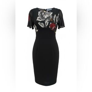 Blumarine black midi dress